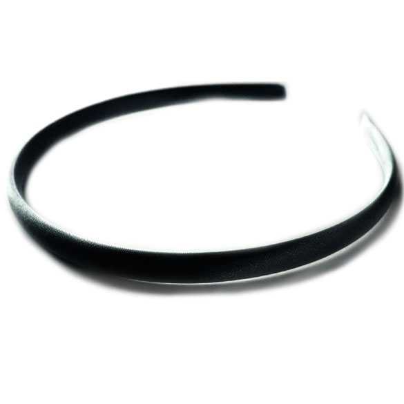 Diadeem / haarband satijn zwart