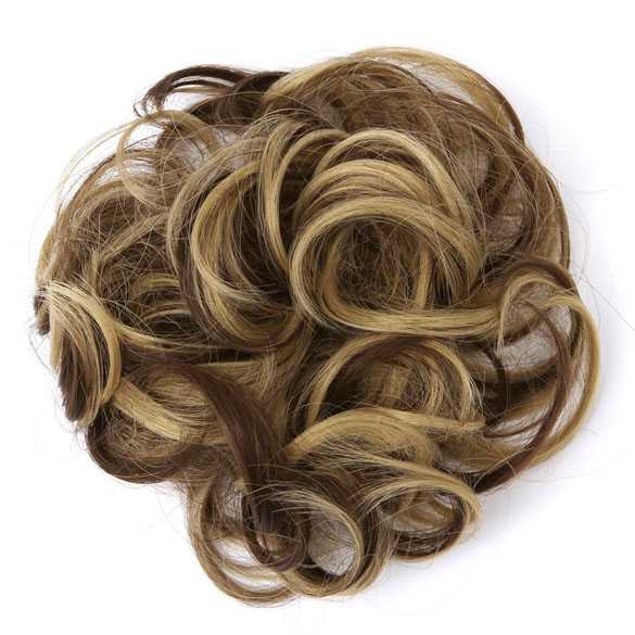 Haar scrunchie met elastiek kleur 22H10 (defect : stiksel los!)