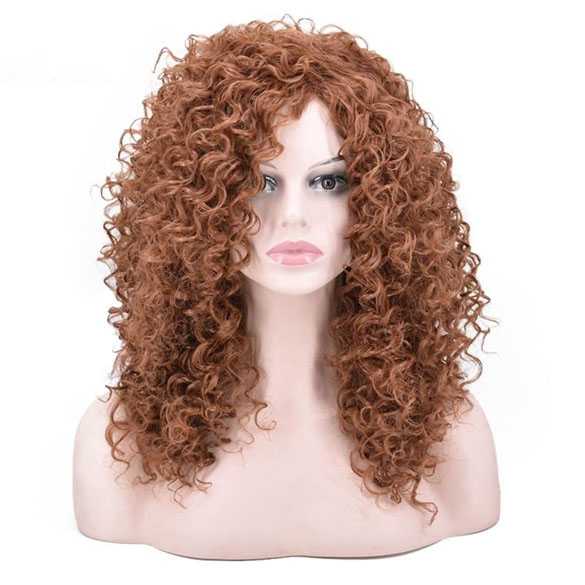Ginger rode pruik lang haar met veel krullen zonder pony Mooie pruiken bij PruikenPlaza