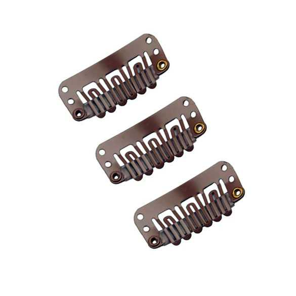 Snap clips DONKERBRUIN 33X15MM 3 stuks