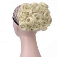 AANBIEDING : Chignon elastisch haarstukje / vlinderkam kleur 613 lichtblond