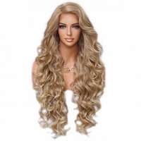 Lace pruik lang haar zonder pony model Primrose T27/613