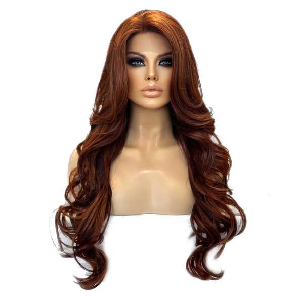 Lace pruik lang haar zonder pony Kim kleur T33-130