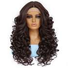 Luxe lace front pruik lang krullend haar kleur 33