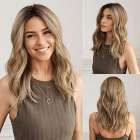 Lace front pruik halflang haar met slagen monofilament top Lace front pruik halflang haar met slagen monofilament top