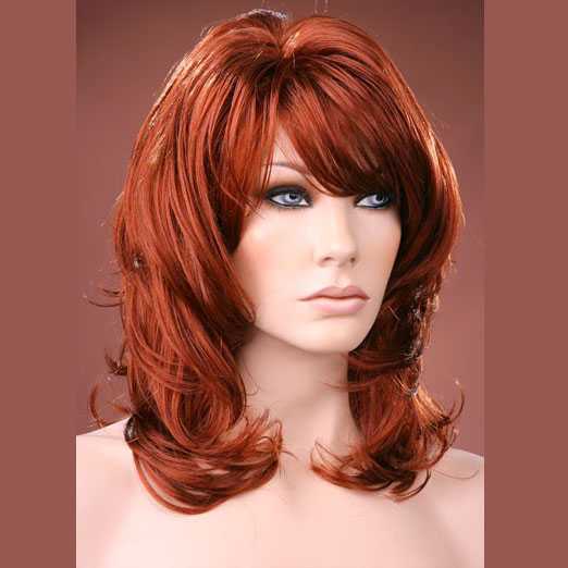 Forever Young pruik model Max Volume rood