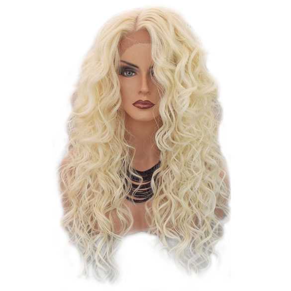 Lace pruik lang krullend haar model Lacy kleur 613