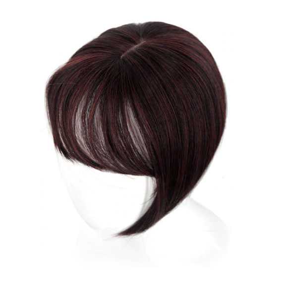 Clip in haartopper steil haar met pony kleur 2-35
