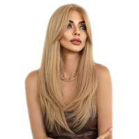 Luxe pruik lang honingblond haar met slagen model Bree ( met video! )