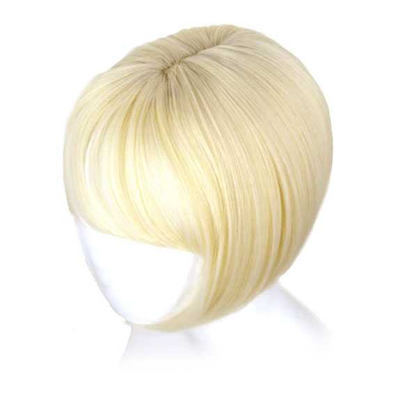 AANBIEDING : Clip in haartopper steil haar met pony kleur 88H-60A
