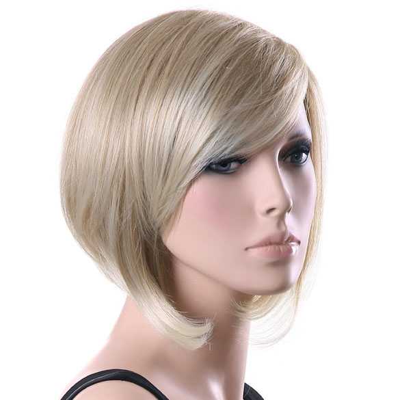 Toegangsprijs eeuw Temerity Luxe pruik blond kort haar met lichte puntjes trendy look - Mooie pruiken  bij PruikenPlaza