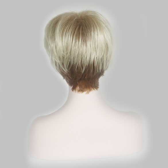 SALE : Trendy pruik kapsel met kort blond haar in laagjes