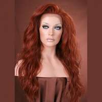 Lace front pruik lang golvend haar model Yvonne kleur 130