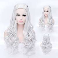Game of Thrones pruik zilverwit Princess Daenerys Targaryen