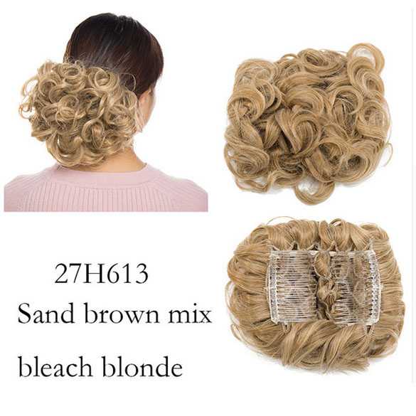 Chignon elastisch haarstukje / vlinderkam kleur 27H613