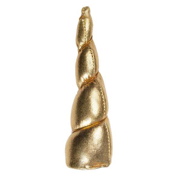 Unicorn / Eenhoorn hoorntje Gold met gouddraad
