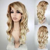 Lace pruik lang golvend haar model Tease kleur T27-613
