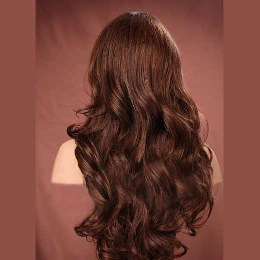Pruik mix met echt haar model Noelle kleur MF4-27-30