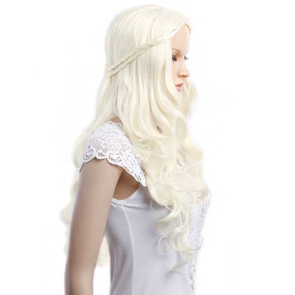 Game of Thrones pruik lichtblond Princess Daenerys Targaryen