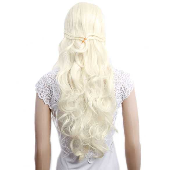 Game of Thrones pruik lichtblond Princess Daenerys Targaryen