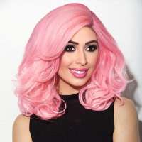 Lace front Diva / Drag pruik groot volume Reagan Pink Taffy