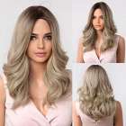 SALE Pruik halflang zandblond haar in laagjes model Sabine
