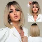 Pruik bob model blond met steil haar model Liz