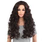 Mooie pruik bruin lang haar veel volume en krullen kleur 6