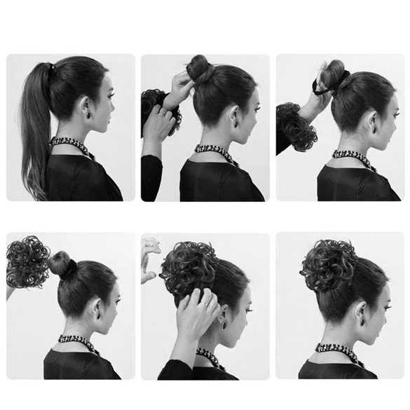 Haar scrunchie met elastiek kleur 14