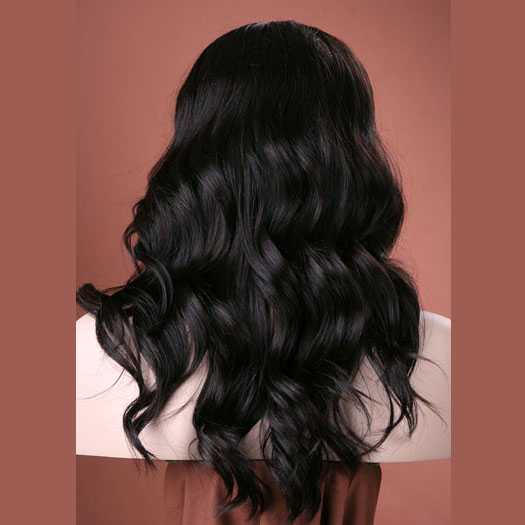 Pruik mix met echt haar model Waverly kleur 2