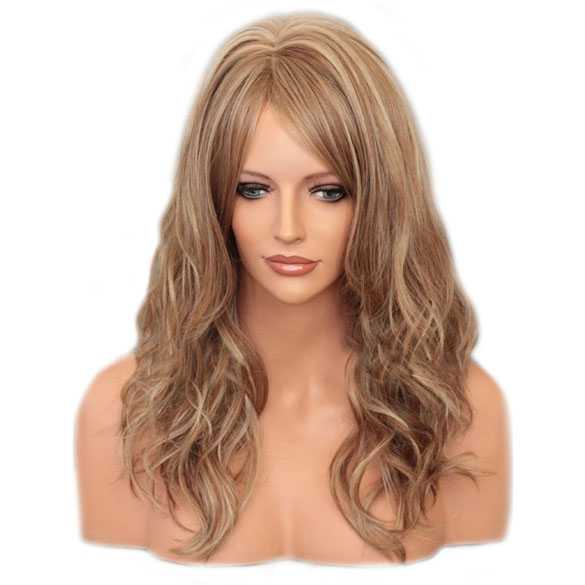 Pruik lang haar in laagjes model Sunday kleur F14-22