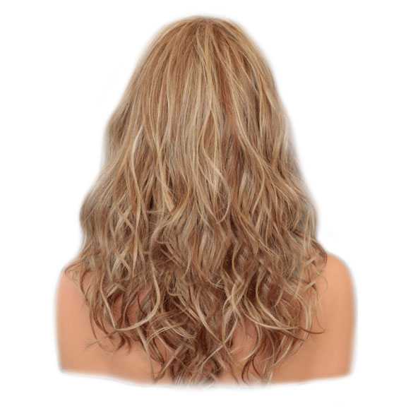Pruik lang haar in laagjes model Sunday kleur F14-22