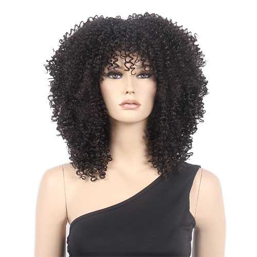 Funky disco pruik spiraalkrullen kroes afro