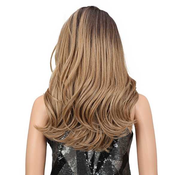 Ombre lace pruik met lang haar zonder pony model Leva