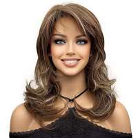 Pruik lang haar met slagen model 2719 kleur 10-613