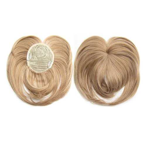 Clip in haartopper steil haar met pony kleur M27-613 (B-KEUZE)