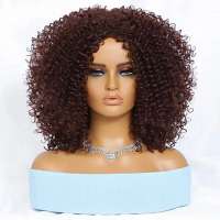 Pruik afro kleine spiraalkrullen schouderlang model 1037 kleur 33