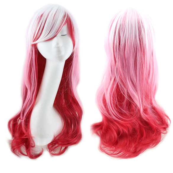 Carnaval lolita pruik lang haar model Flamingo