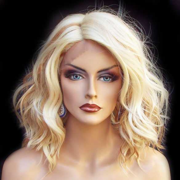 Lace front pruik nonchalant bob model Peagan kleur FS613-27
