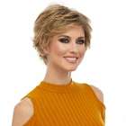 Vlotte pruik kort naturel goudblond haar in laagjes Kris Vlotte pruik kort naturel goudblond haar in laagjes Kris