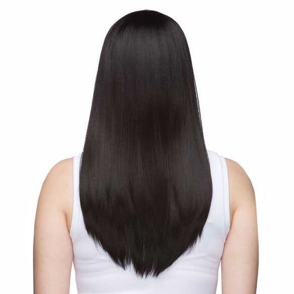 Lace pruik mix met echt haar model Charity kleur 1b