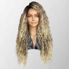 Pruik met lang haar wave slagen model 293