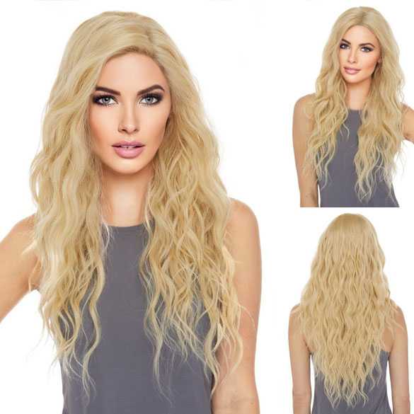 Lace pruik met monofilament top Shakira lichtblond kleur 613