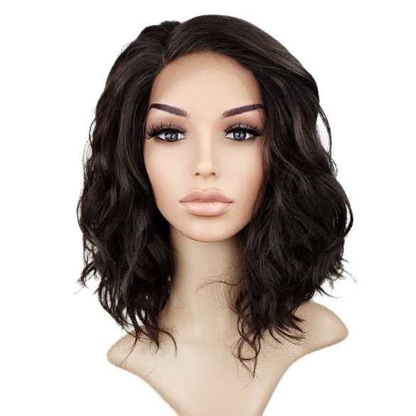 Lace pruik schouderlang haar zonder pony model Hazel kleur 4