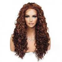 Lace front pruik met krullen model Shania kleur F33-32-240