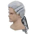 Historische Barok Rococo Mozart pruik zilvergrijs met staartje