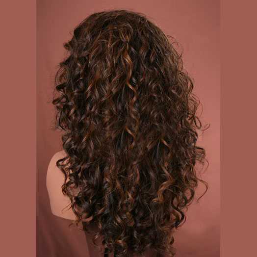 Lace pruik lang haar met krullen Isabella kleur P4-27-30