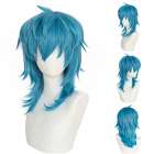 Cosplay pruik lang haar in laagjes blauw mix Cosplay pruik lang haar in laagjes blauw mix