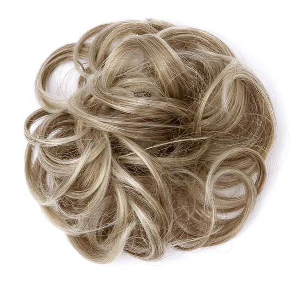 Haar scrunchie met elastiek blondmix kleur 6AT88