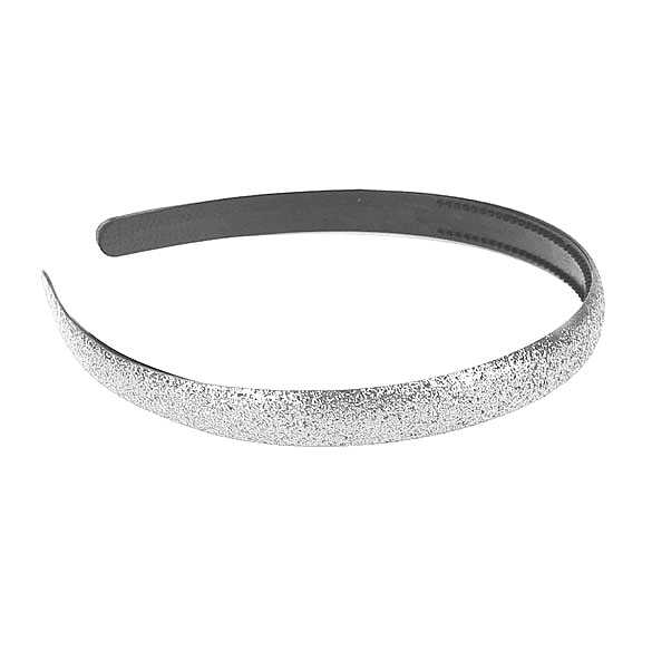 Diadeem / haarband glitter zilver wit